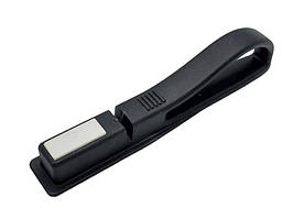 Точилка для кухонних ножів з точильним каменем Ручна точилка для заточування ножів Ножеточка пластикова L 19 cm