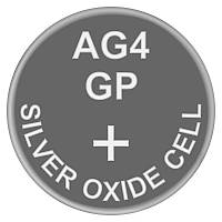 Батарейка часовая, серебро-цинк, Silver oxide G4 (377, SR66, SR626SW) GP 1.55V