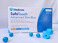 Рукавички нітрилові блакитні 3,6 г Medicom (50 пар/пак)