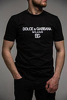 Футболка Dolce & Gabbana Дольче Габбана Черная Мужская