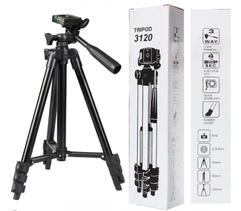 Штатив-Тринога TRIPOD TF-3120 (Чорний) (1 М)
