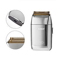 Професійний шейвер VGR Professional Dual Flexing Foil Shaver Gold (V-399-Go), фото 6