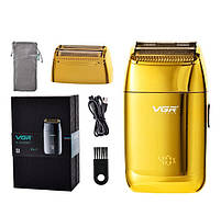 Професійний шейвер VGR Professional Dual Flexing Foil Shaver Gold (V-399-Go), фото 3