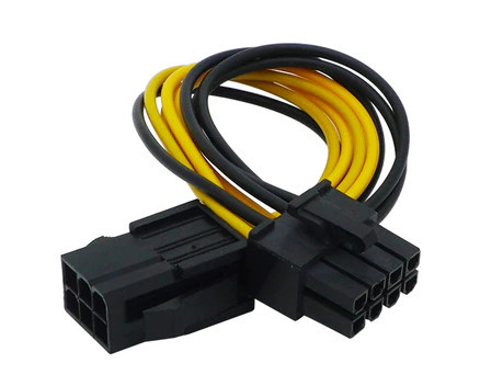 Кабель перехідник адаптер PCI-E 6 pin 8 pin