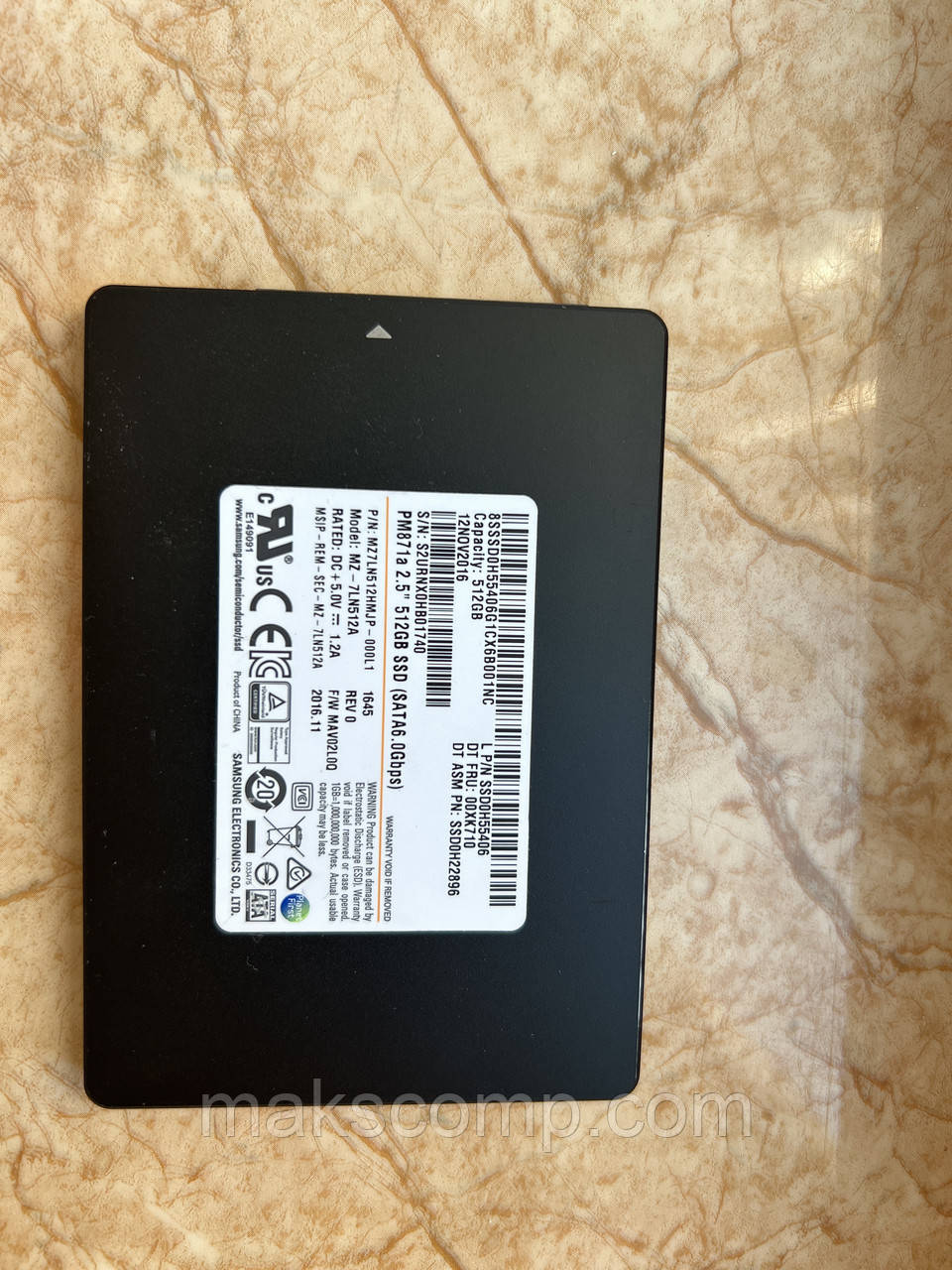 SSD Samsung PM871a 512Gb 2.5" SATAIII (MZ7LN512HMJP)