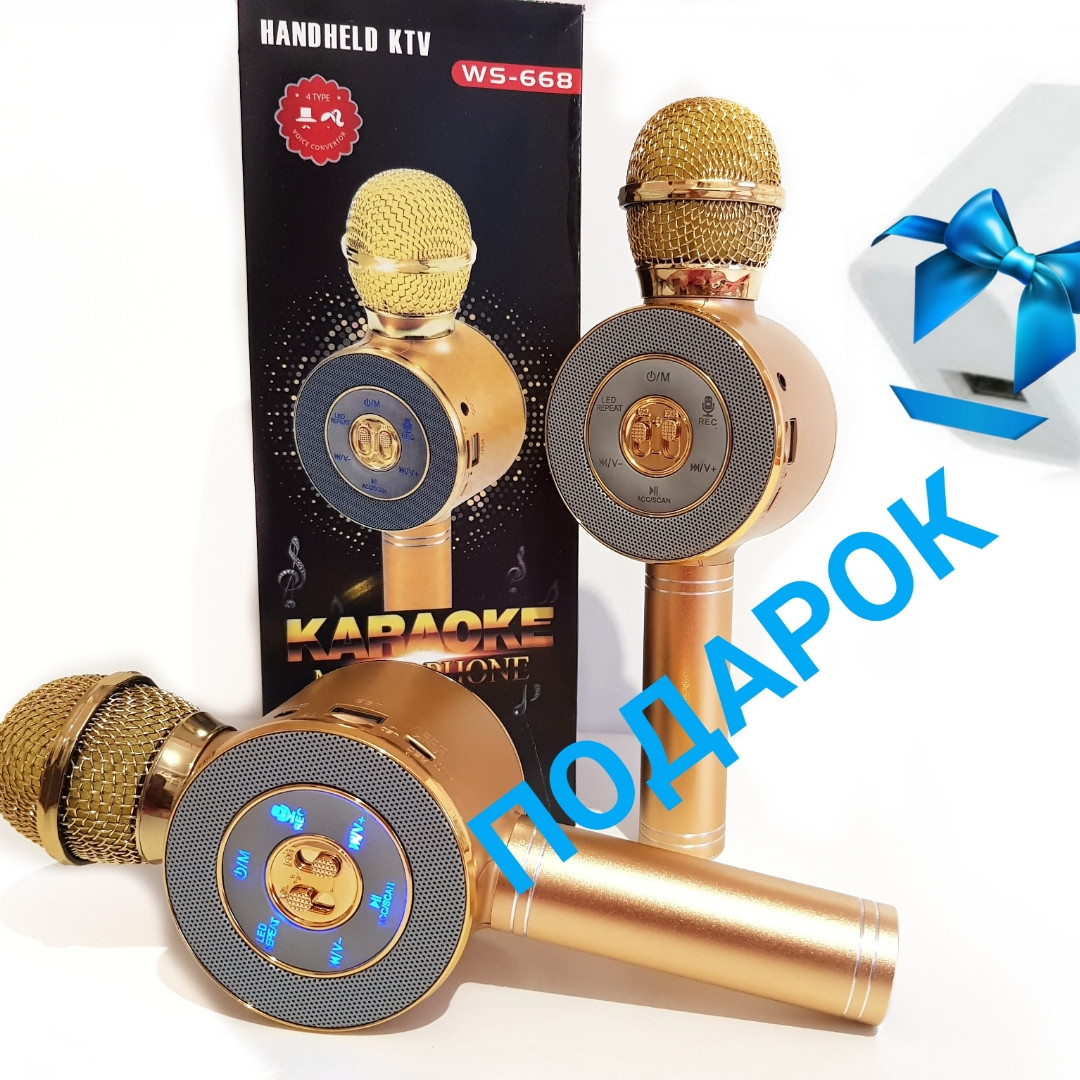 Бездротовий мікрофон караоке bluetooth Wster WS-668