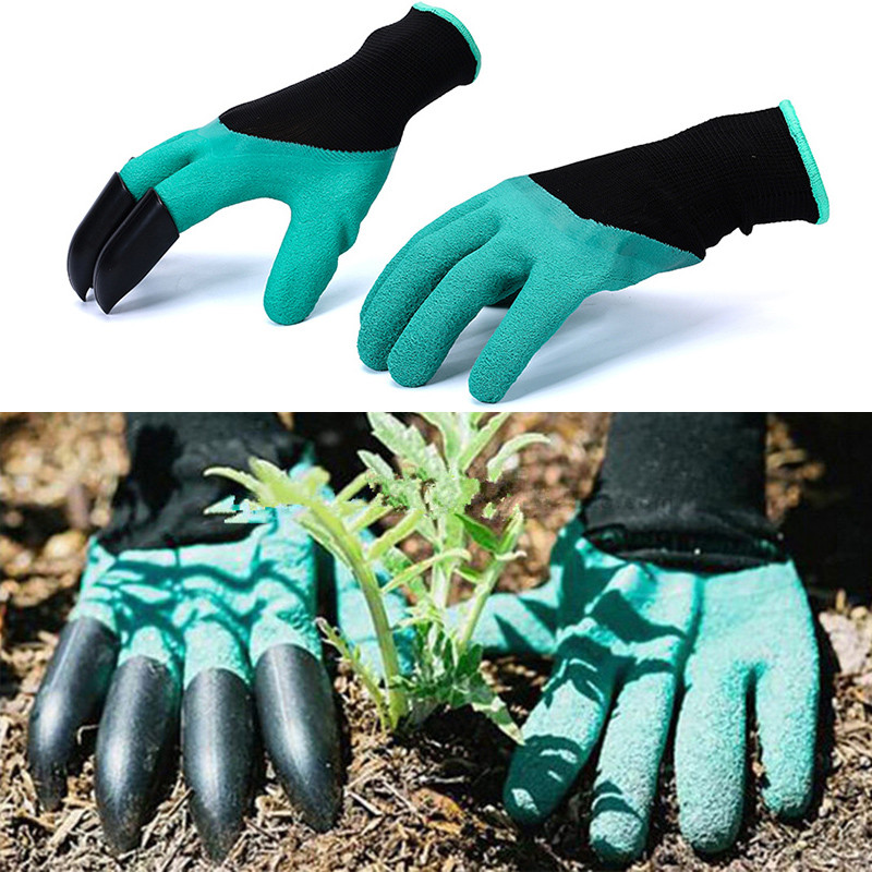 Рукавички з кігтями для саду і городу Garden Genie Gloves