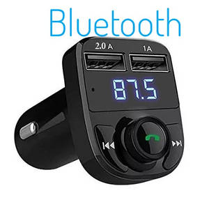 FM-фм-модулятор — Car x8.Фм трансмітер Bluetooth 2 usb