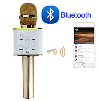 Беспроводной караоке микрофон Bluetooth Q7.Портативный