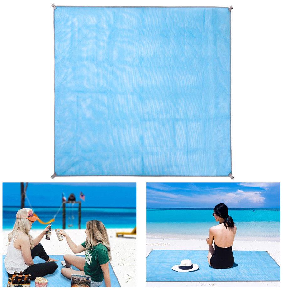 Пляжний килимок 200×150 підстилка антипесок Sand-free Mat
