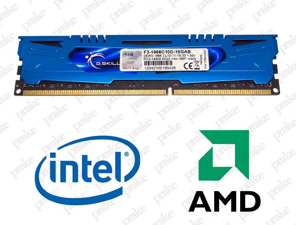 DDR3 8GB 1866 MHz (PC3-14900) G.Skill Ares CL10 F3-1866C10D-16GAB - фото 3 - id-p1834599653