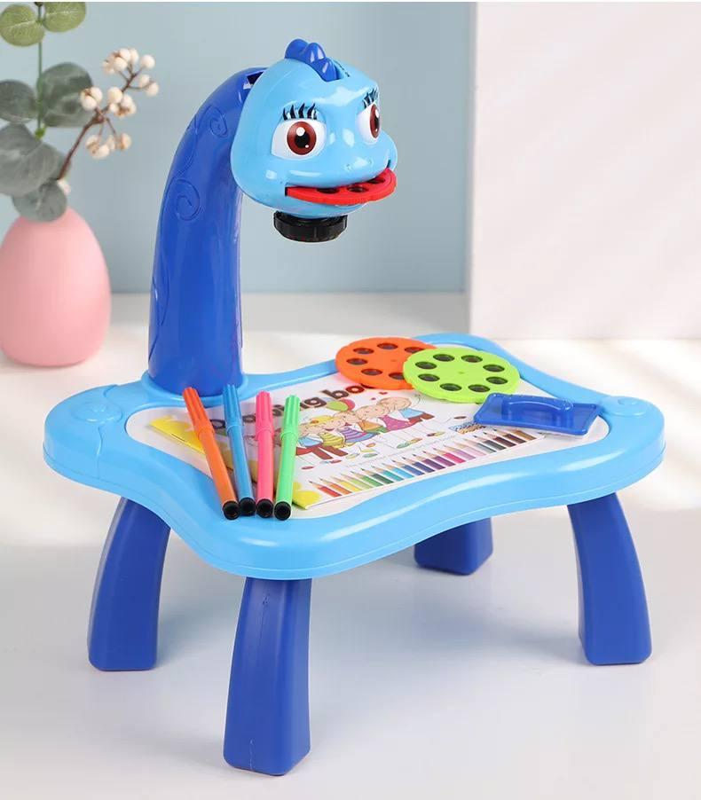 Дитячий проектор для малювання з столиком з підсвічуванням Project Painting Синій