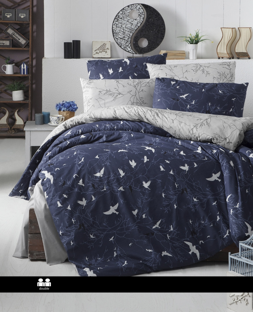 Постільна білизна First Choice - Ranforce - Freedom Navy Blue
