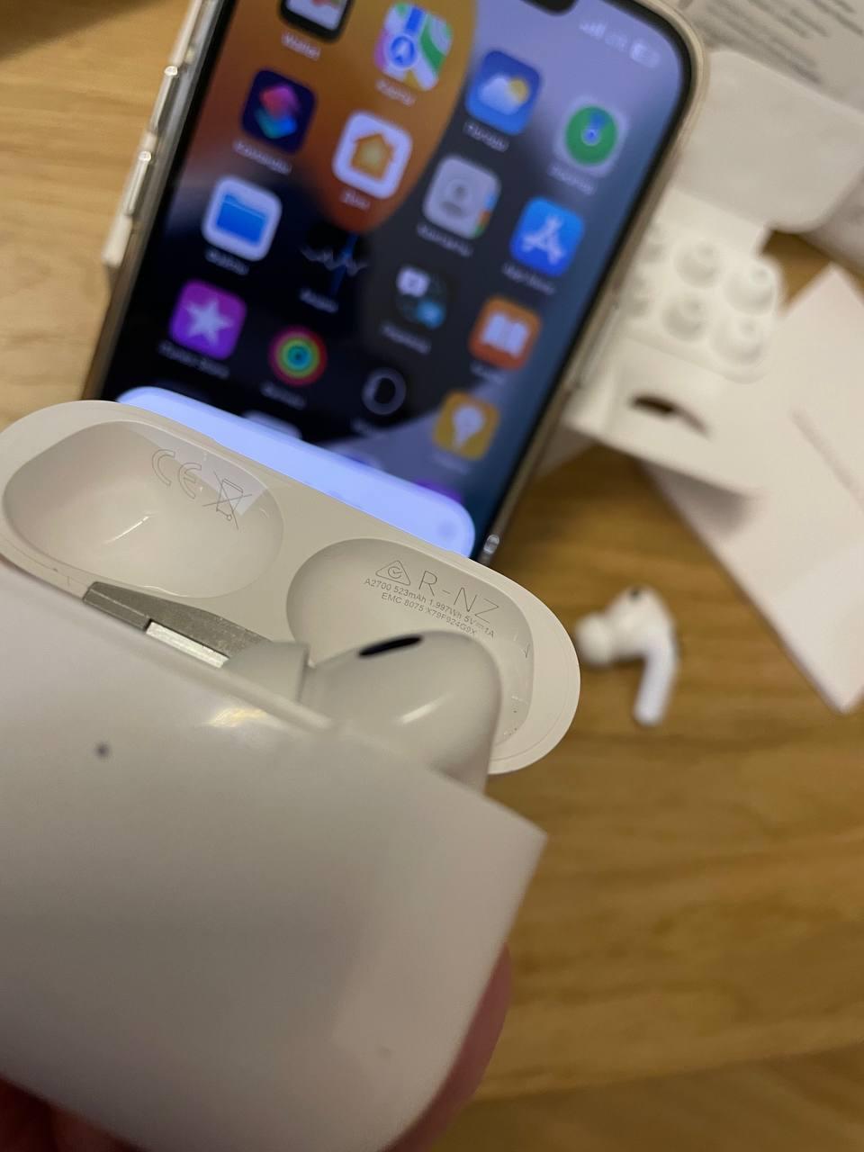 Беспроводные наушники AirPods Pro 2 версии LUX. - фото 3 - id-p1834595807