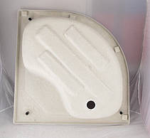 Душовий піддон 80*80*41 см напівкруглий з панеллю, ніжками та сифоном Lidz KAPIELKA (Польща), фото 4