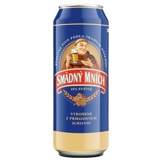 Пиво Світле Монах Smadny Mnich 0,5 л Словаччина (24 шт./1 ящ)