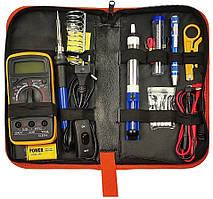 Набір для паяння Aida A-806+ (паяльник 60W, набір тиснути, мультиметр, олововідсмоктувач, викрутка, підставка)