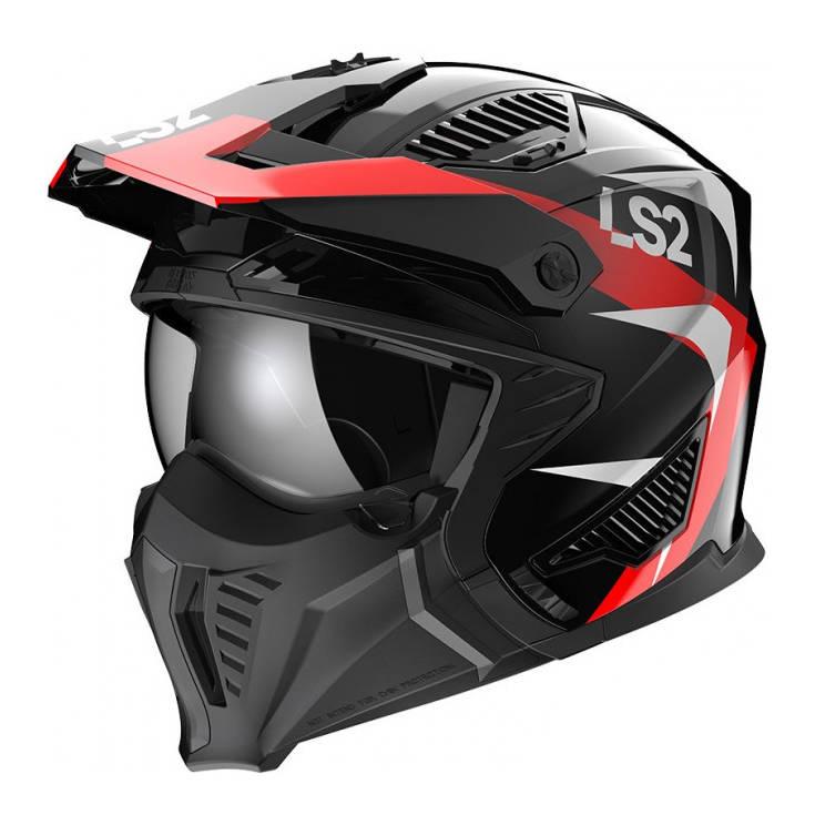 Мотошолом LS2 OF606 Drifter Triality Red