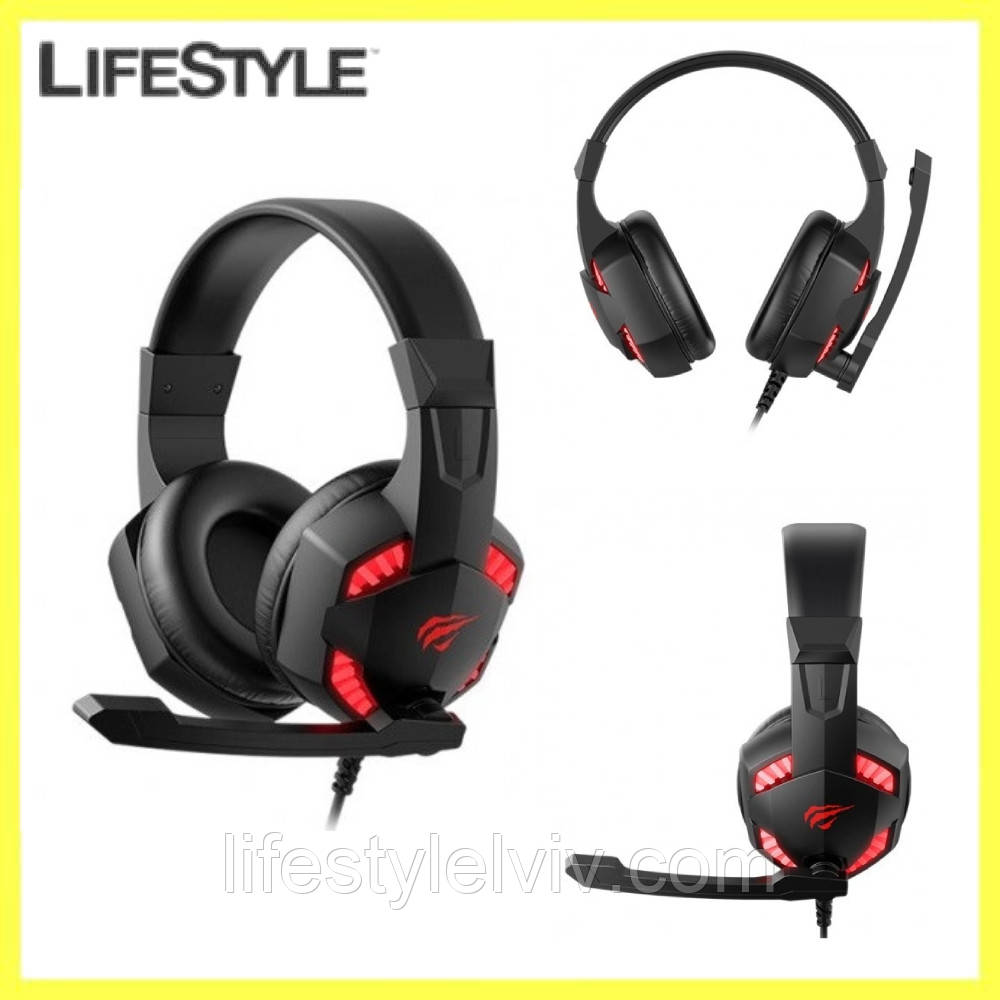 Геймерські навушники з мікрофоном H9 / Дротові навушники для комп'ютера або ноутбука / Накладні навушники, фото 1