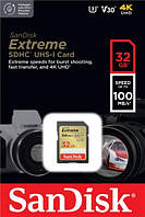 Карта памяти SanDisk SD 32GB C10 UHS-I U3 R100/W60MB/s Extreme V30