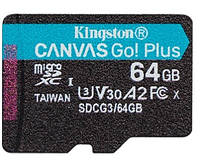 Карта памяти Kingston Canvas Go! Plus microSD [SDCG3/64GBSP]