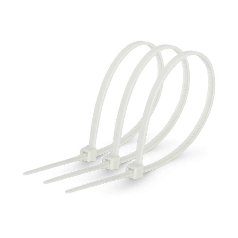 Стяжка кабельна біла 3х100 ZIPLEX, фото 1