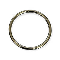 Кольцо сварное 50 мм. светлый никель
