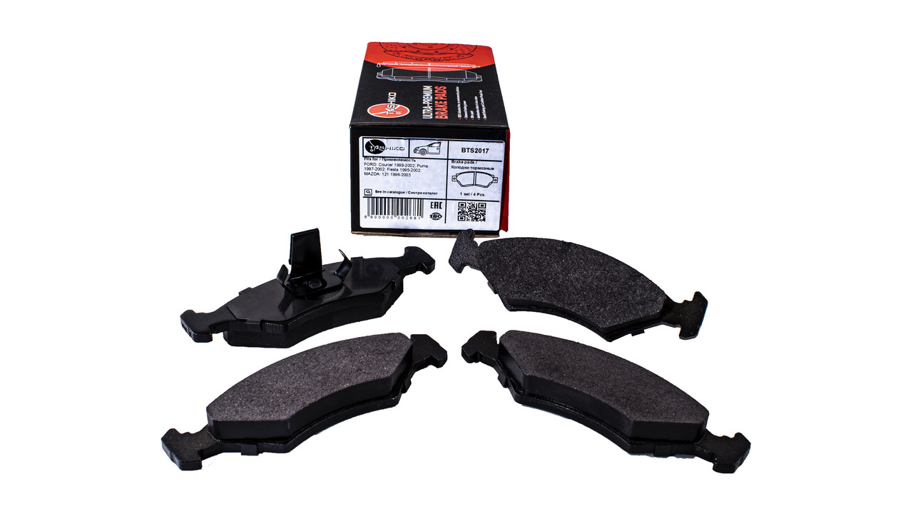 Колодки гальмівні TASHIKO передні BTS2017 FDB1081 Ford Fiesta, Courier, Puma; MAZDA 121