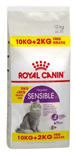 Сухий корм Royal Canin SENSIBLE для котів для чутливого травлення, 10+2kg, фото 1