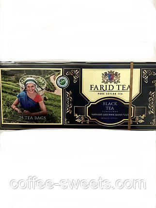 Чай" Farid Tea" — чорний цейлонський 25 пак. 37,5 гр., фото 2