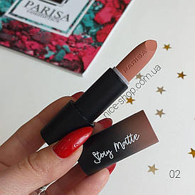 Матовая помада Parisa Stay Matte №02