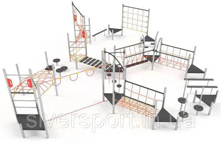 Канатний комплекс "Смуга перешкод" SiverSport RC20, фото 1