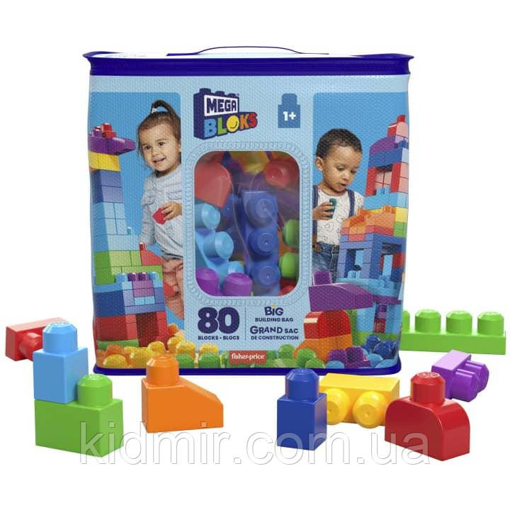 Конструктор Мега Блокс 80 деталей Блакитний Mega Bloks First Builders DCH63