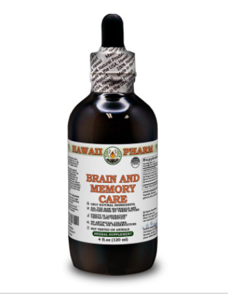Hawaii Pharm Brain And Memory Care Alcohol-FREE / Підтримка мозку та пам'яті без спирту 120 мл