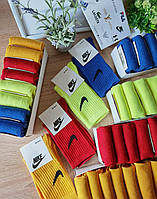 Набор женских цветных носков Nike 8 пар в коробке, комплект цветных высоких носков Найк в коробке - 8 пар