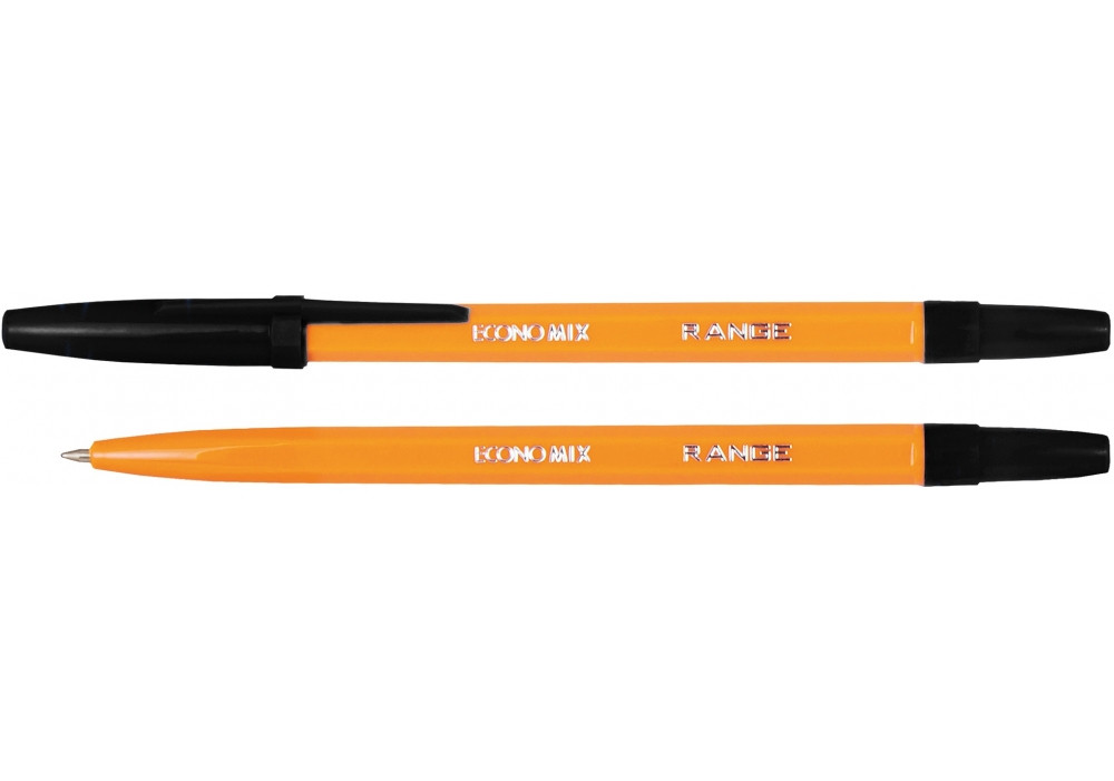 Ручка кулькова Economix RANGE чорна (E10138-01)