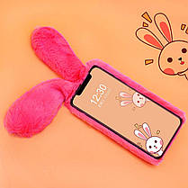 Чохол/ Панель Alitek для Apple iPhone Айфон X/Xs Зайчик Rose (плюш), фото 5