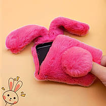 Чохол/ Панель Alitek для Apple iPhone Айфон X/Xs Зайчик Rose (плюш), фото 3