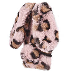 Чохол панель для Apple iPhone 12/12 Pro Зайчик Леопард Рожевий