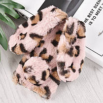 Чохол панель для Apple iPhone 7 Plus / 8 Plus Зайчик Леопард Рожевий, фото 3