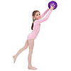 М'яч для художньої гімнастики з блискітками діаметр 19 см. Колір фіолетовий для дівчаток юніорів, фото 3