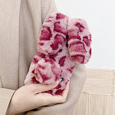 Панель чохол для Apple iPhone 14 Plus / 15 Plus Зайчик Leopard Rose Red