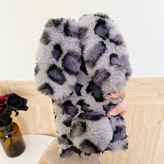 Чохол накладка для Apple iPhone 14 Pro Зайчик Леопард Сірий