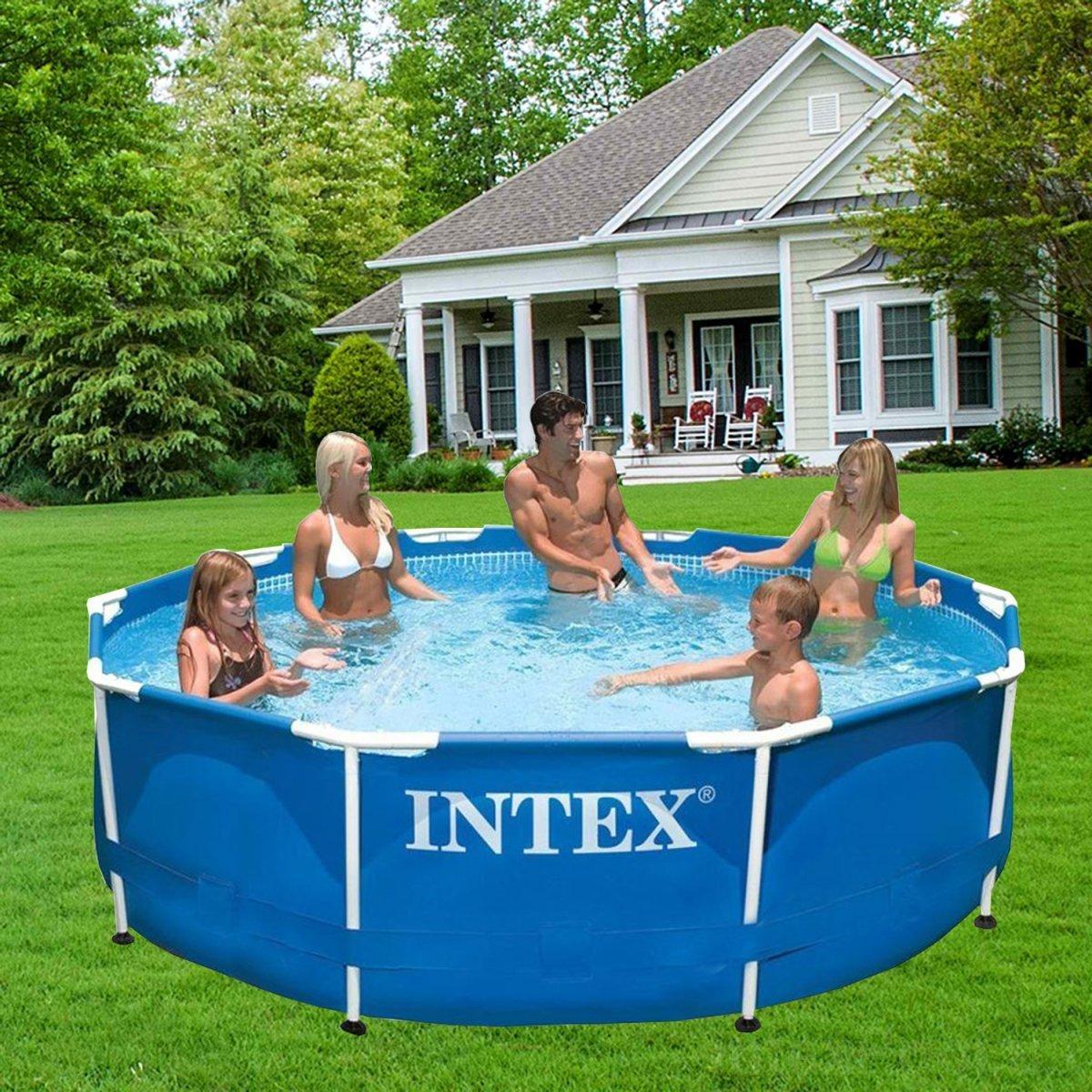 Басейн каркасний круглий Intex 28200 розміри 305х305х76см на 4485 л