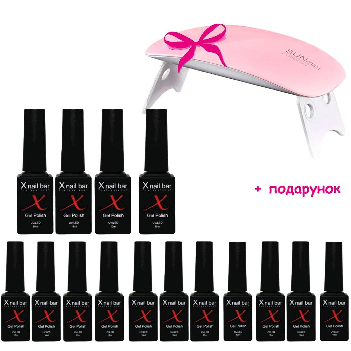 Набір Гель Лаків для Нігтів: Гель-лак X Nail Bar Professional 15 Шт ...