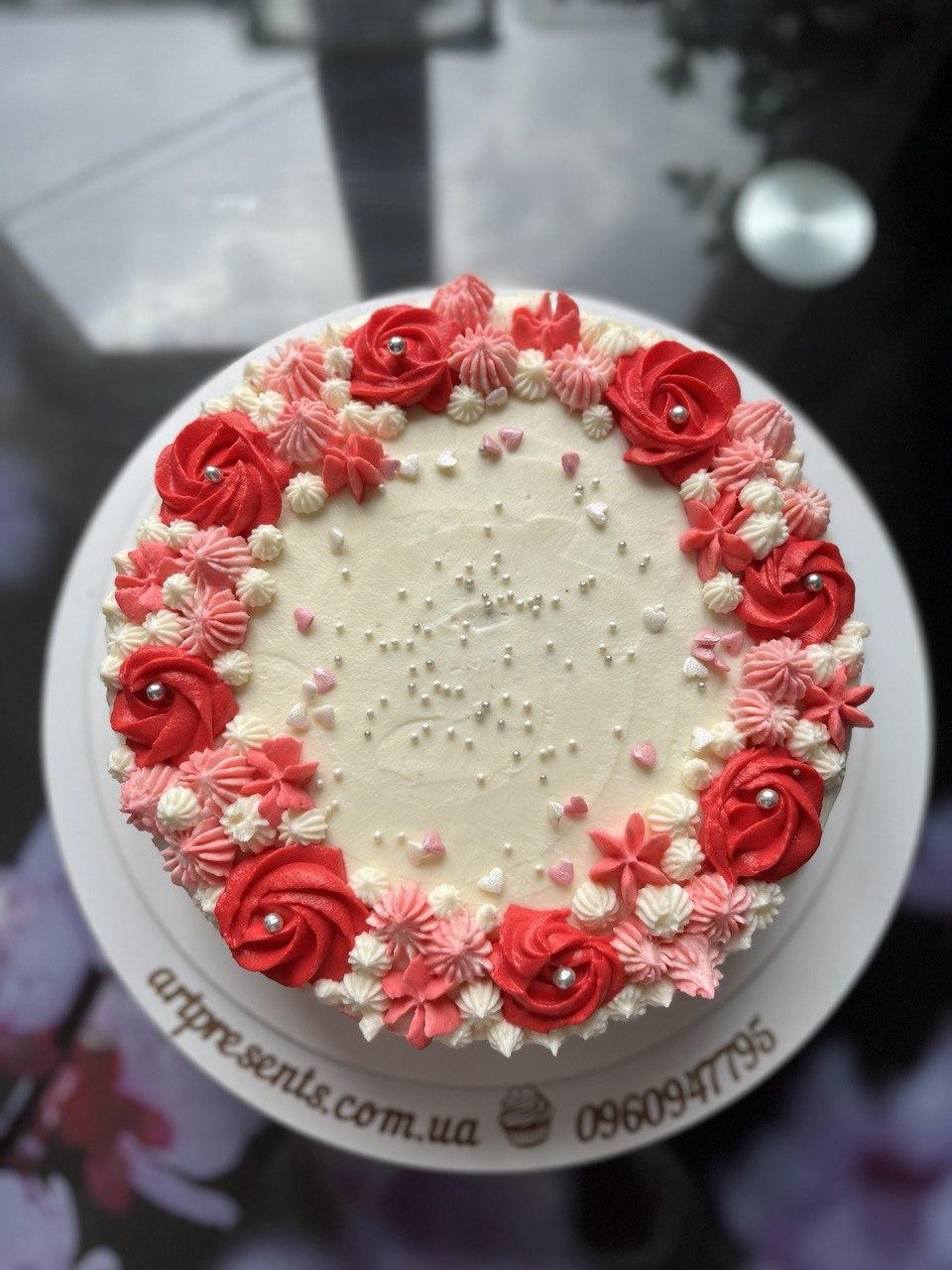 Торт "Полуниця з вершками", фото 1