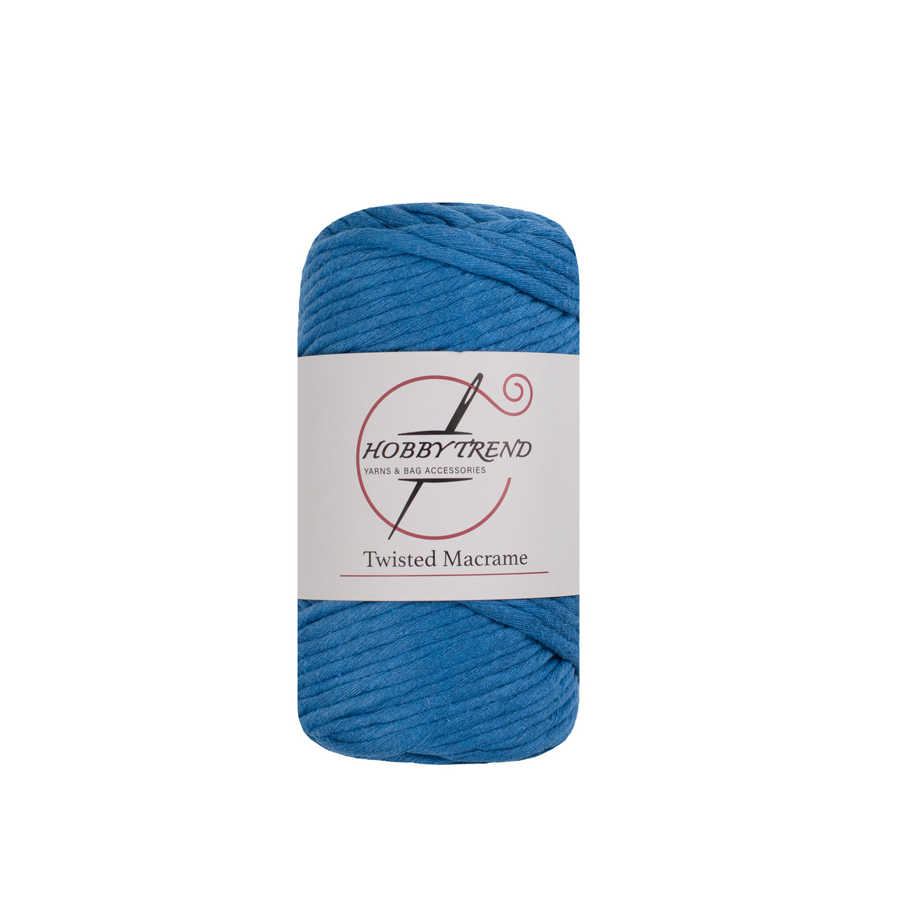 Бавовняний шнур Hobby Trend Twisted. Королівський синій. 250 г, 70м, 3 мм