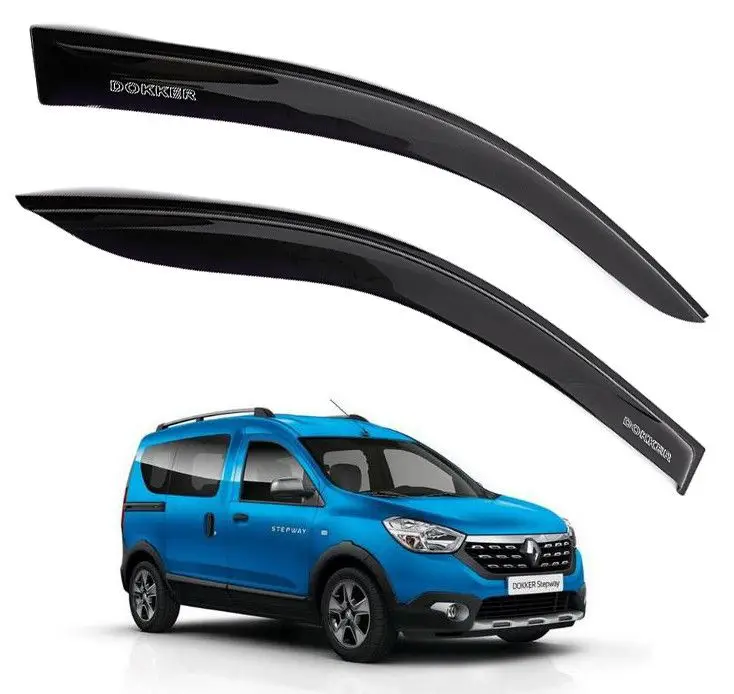 Дефлектори вікон вітровики Renault Dokker — Dokker Van 2012 — 2016 Скотч 3M AV-Tuning Харків, фото 1