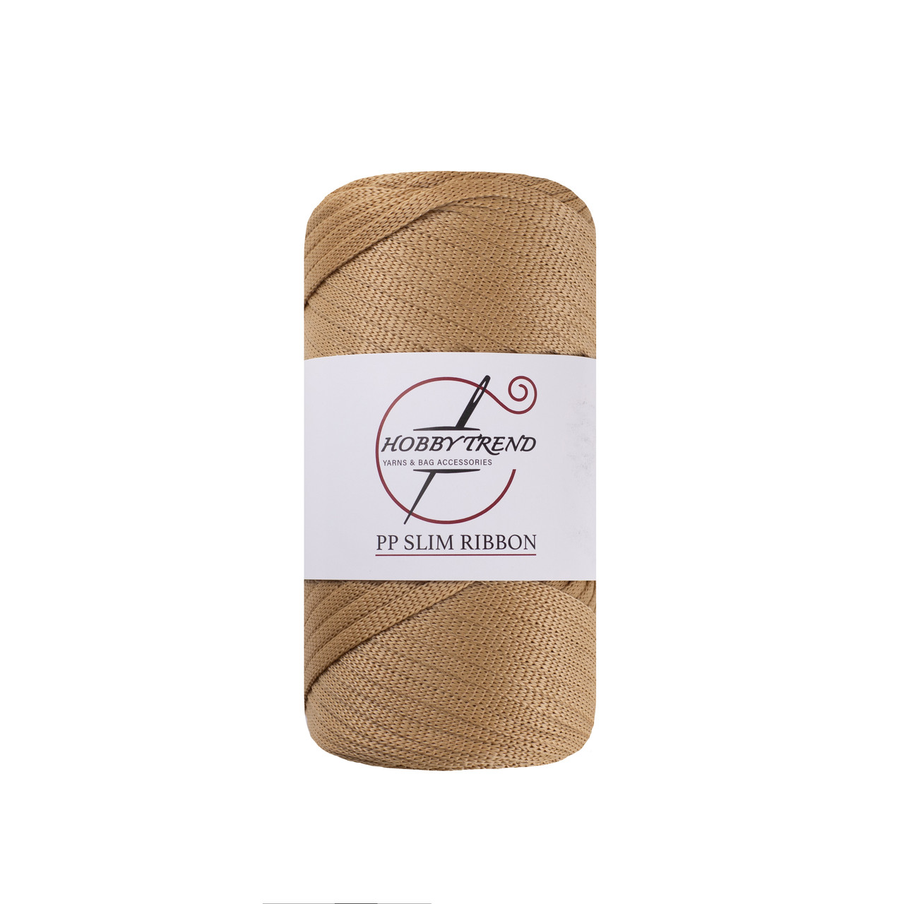 Шнур трикотажний ПП Hobby Trend Slim Ribbon. Рожева перлина 250г, 140м, 5 мм