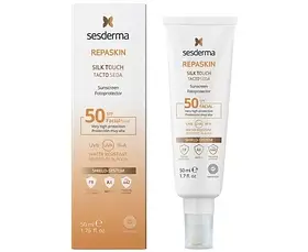 Сонцезахисний крем SPF50+ Sesderma Repaskin Silk Touch Sunscreen, 50 ml